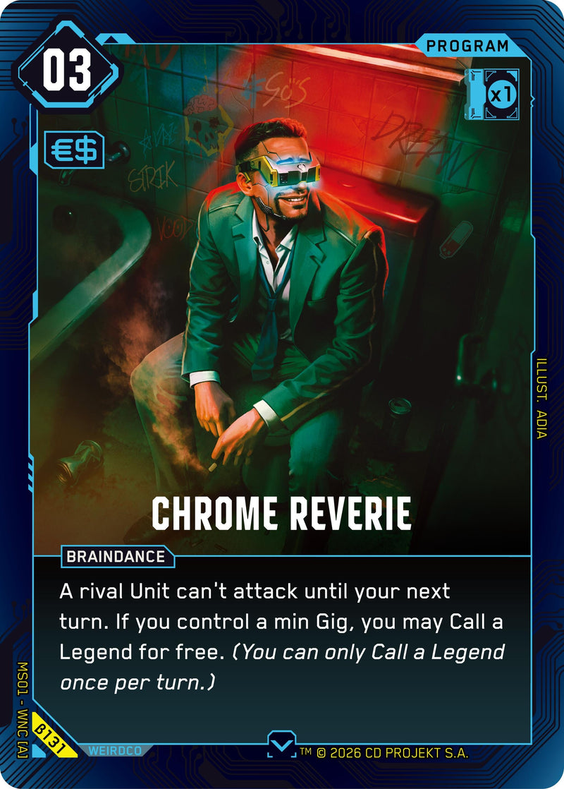 Image for Chrome Reverie (B131) (Welcome to Night City - Beta) - Cyberpunk TCG