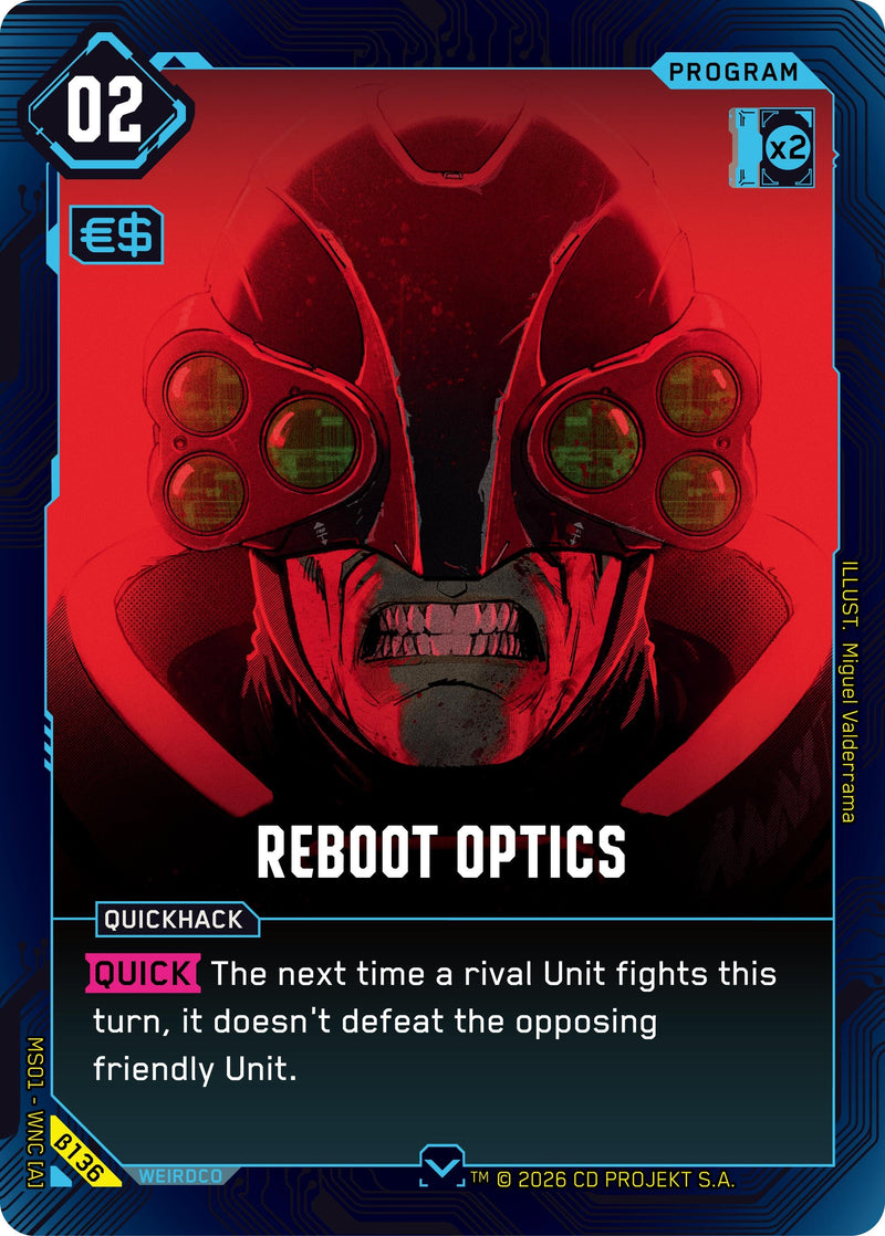 Image for Reboot Optics (B136) (Welcome to Night City - Beta) - Cyberpunk TCG
