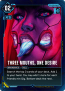 Image for Three Mouths, One Desire (B137) (Welcome to Night City - Beta) - Cyberpunk TCG