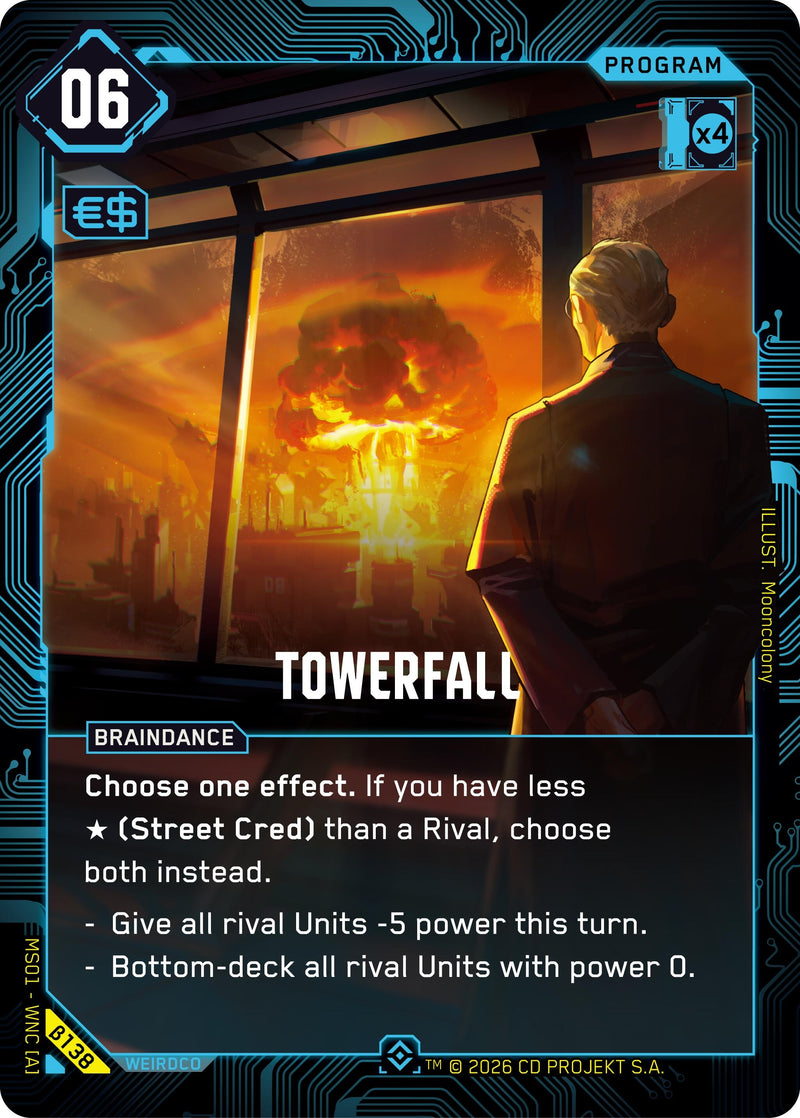 Image for Towerfall (Epic) (B138) (Welcome to Night City - Beta) - Cyberpunk TCG