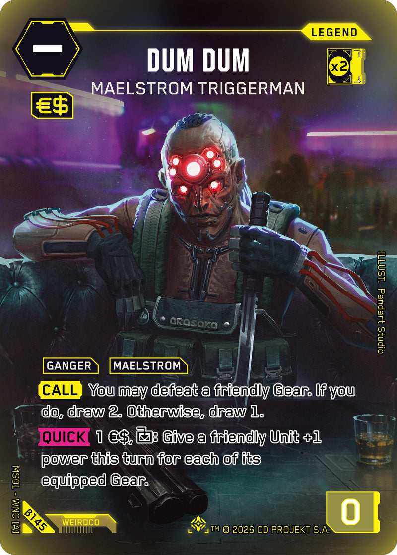 Image for Dum Dum - Maelstrom Triggerman (ILegend) (B145) (Welcome to Night City - Beta) - Cyberpunk TCG