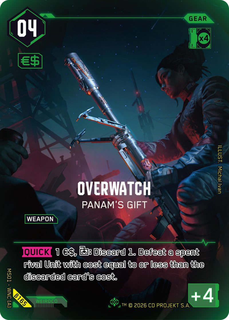 Image for Overwatch - Panam's Gift (IO) (B165) (Welcome to Night City - Beta) - Cyberpunk TCG