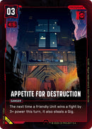 Image for Appetite for Destruction (028) (Welcome to Night City - Retail) - Cyberpunk TCG