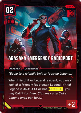 Image for Arasaka Emergency Radioport (023) (Welcome to Night City - Retail) - Cyberpunk TCG