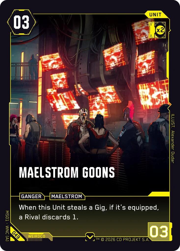 Image for Maelstrom Goons (049) (Welcome to Night City - Retail) - Cyberpunk TCG
