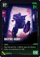 Image for MaxTac Heavy (081) (Welcome to Night City - Retail) - Cyberpunk TCG