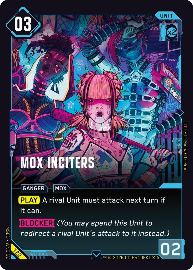 Image for Mox Inciters (122) (Welcome to Night City - Retail) - Cyberpunk TCG