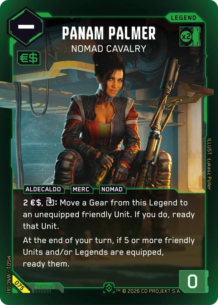 Image for Panam Palmer - Nomad Cavalry (Epic) (075) (Welcome to Night City - Retail) - Cyberpunk TCG