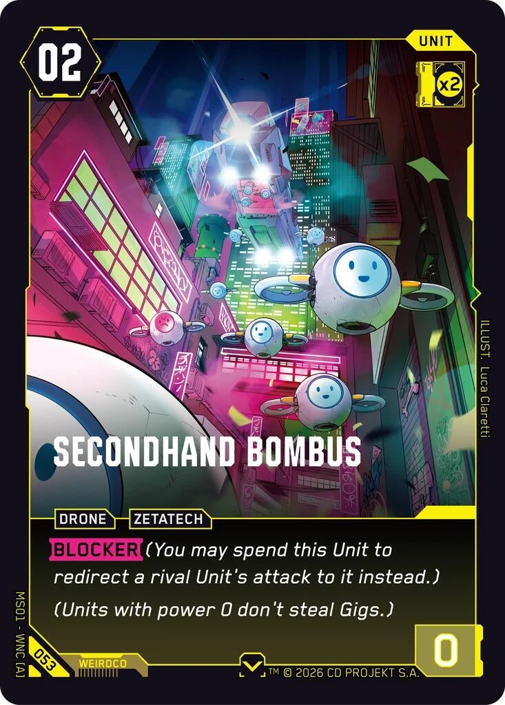 Image for Secondhand Bombus (053) (Welcome to Night City - Retail) - Cyberpunk TCG