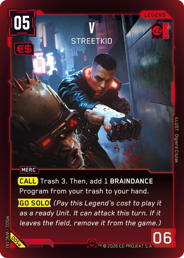 Image for V - Streetkid (a) (005a) (Welcome to Night City - Retail) - Cyberpunk TCG
