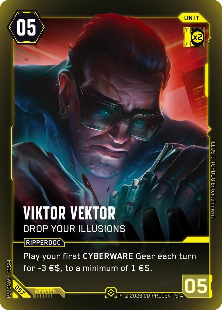 Image for Viktor Vektor - You Might Feel a Little Pinch (058) (Welcome to Night City - Retail) - Cyberpunk TCG