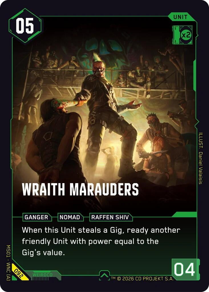 Image for Wraith Marauders (092) (Welcome to Night City - Retail) - Cyberpunk TCG