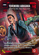 Image for Yorinobu Arasaka - Embracing Destruction (B001) (Box Toppers - Beta) - Cyberpunk TCG