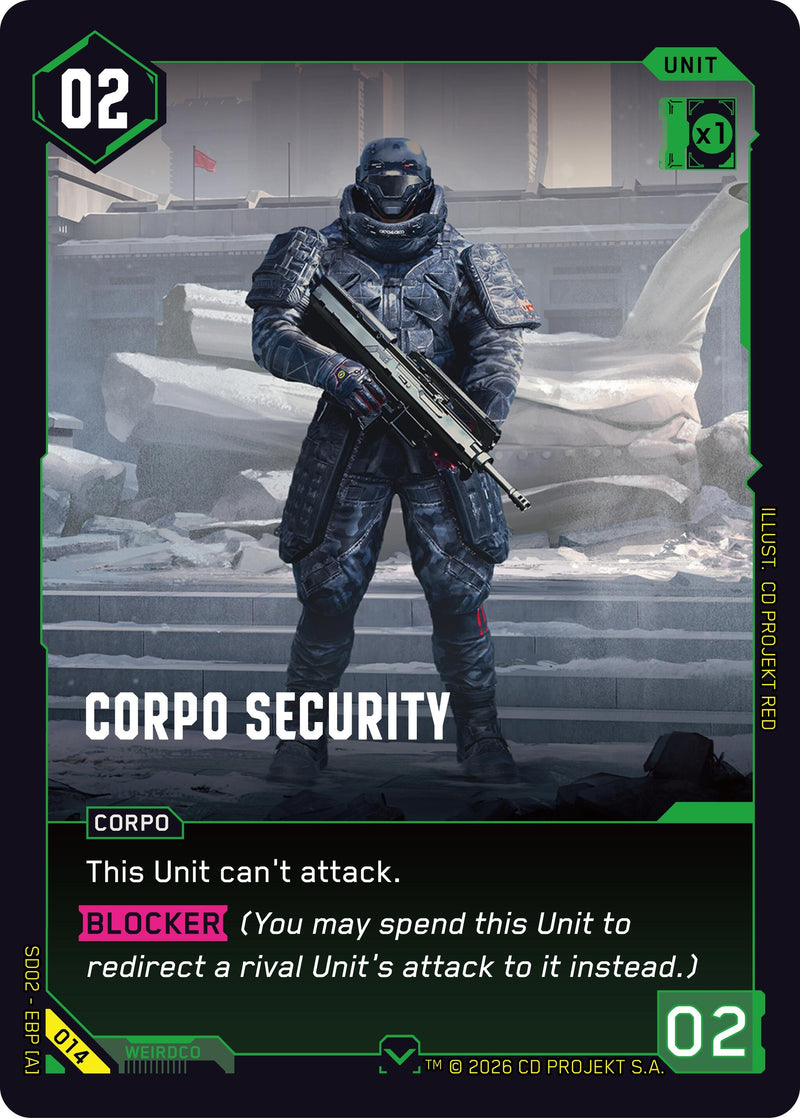 Image for Corpo Security (014) (Embracing Power - Retail Starter Deck) - Cyberpunk TCG