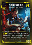Image for Viktor Vektor - Sit Down and Relax (001) (The Heist - Retail Starter Deck) - Cyberpunk TCG