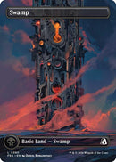 Image for Swamp (Borderless) (0390) (390) (Reality Fracture) (FRA) - Magic: The Gathering