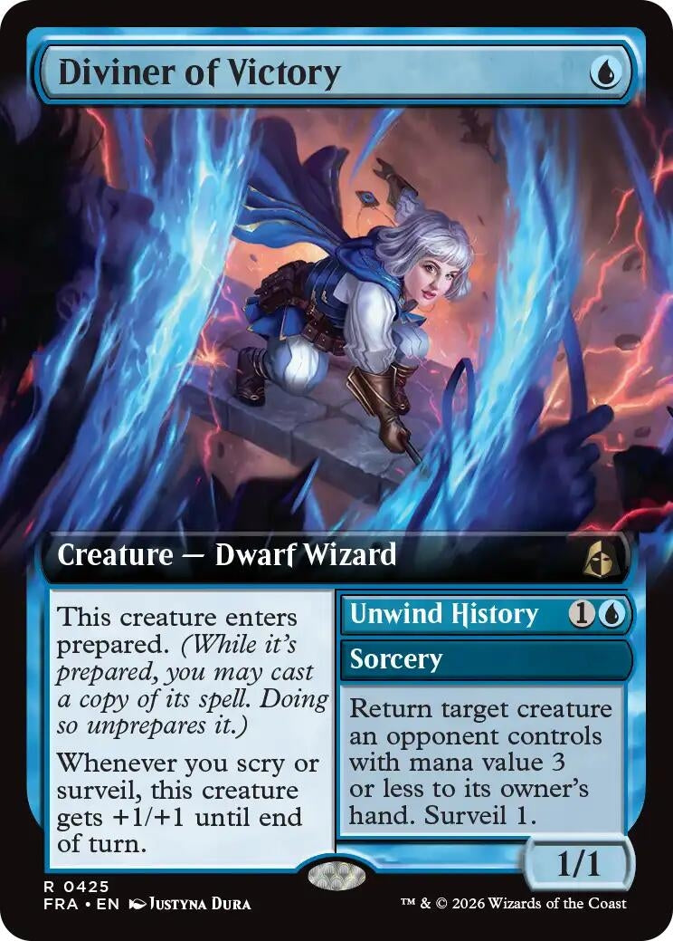 Image for Diviner of Victory (Extended Art) (425) (Reality Fracture) (FRA) - Magic: The Gathering
