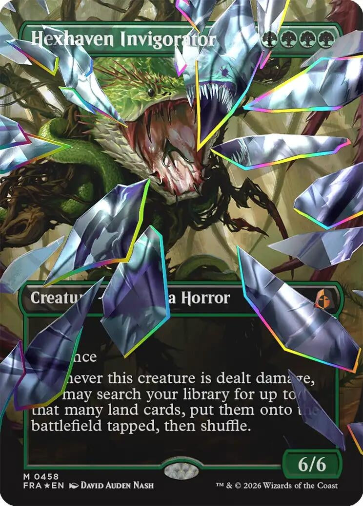 Image for Hexhaven Invigorator (Borderless) (Facet Foil) (458) (Reality Fracture) (FRA) - Magic: The Gathering