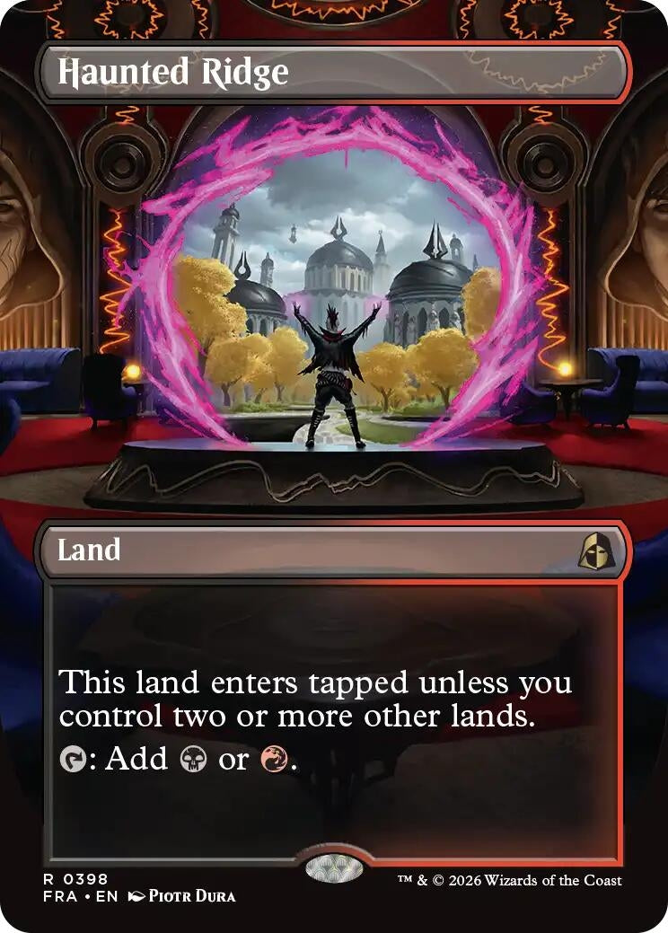 Image for Haunted Ridge (Borderless) (398) (Reality Fracture) (FRA) - Magic: The Gathering