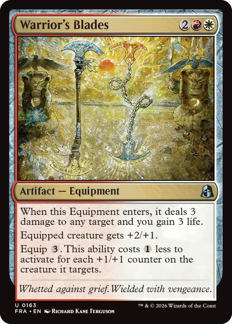 Image for Warrior's Blades (163) (Reality Fracture) (FRA) - Magic: The Gathering