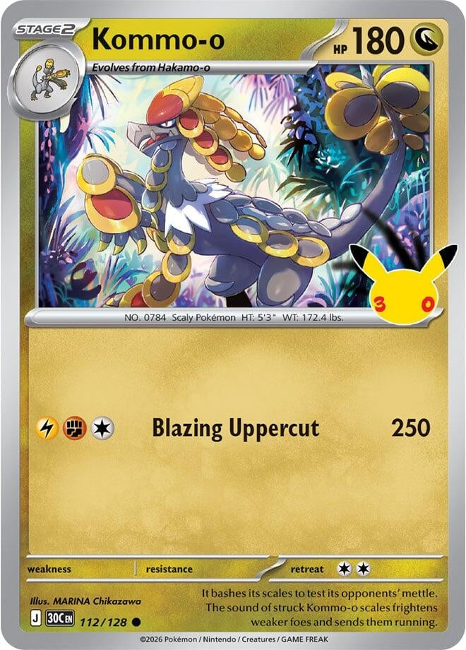 Image for Kommo-o (112/128) (ME: 30th Celebration) (30C) - Pokemon