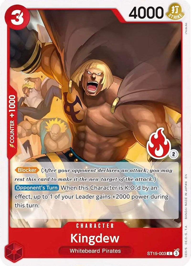 Image for Kingdew (Ace Deck) (ST15-003) (Set Sail Deck Set) (SD01) - One Piece Card Game