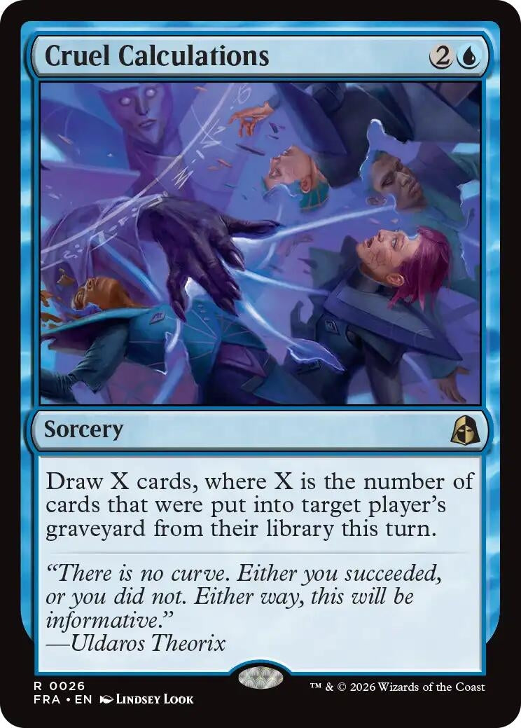 Image for Cruel Calculations (26) (Reality Fracture) (FRA) - Magic: The Gathering