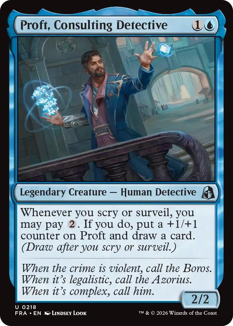 Image for Proft, Consulting Detective (218) (Reality Fracture) (FRA) - Magic: The Gathering