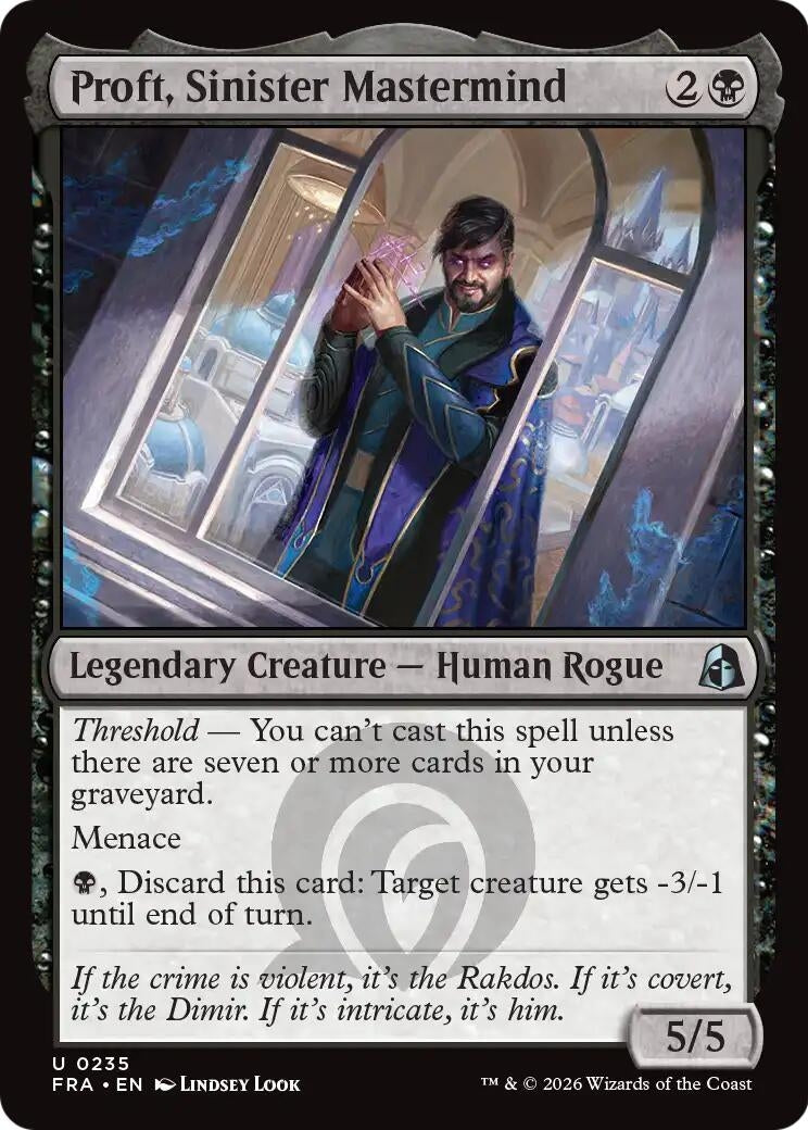 Image for Proft, Sinister Mastermind (235) (Reality Fracture) (FRA) - Magic: The Gathering