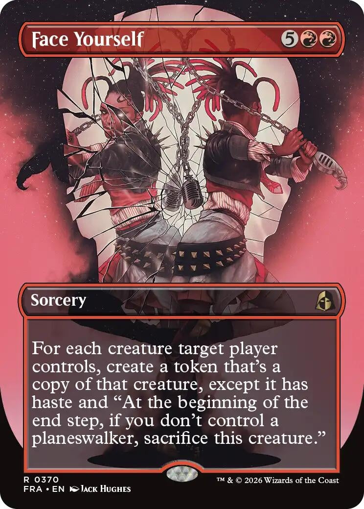 Image for Face Yourself (Borderless) (370) (Reality Fracture) (FRA) - Magic: The Gathering