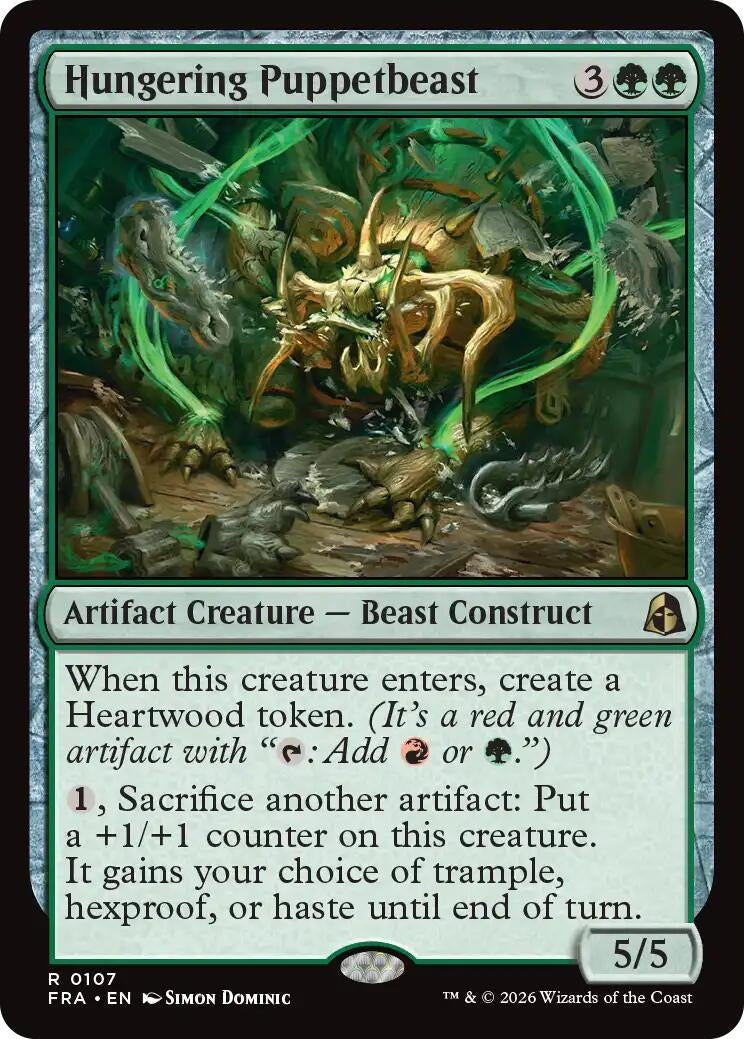 Image for Hungering Puppetbeast (107) (Reality Fracture) (FRA) - Magic: The Gathering