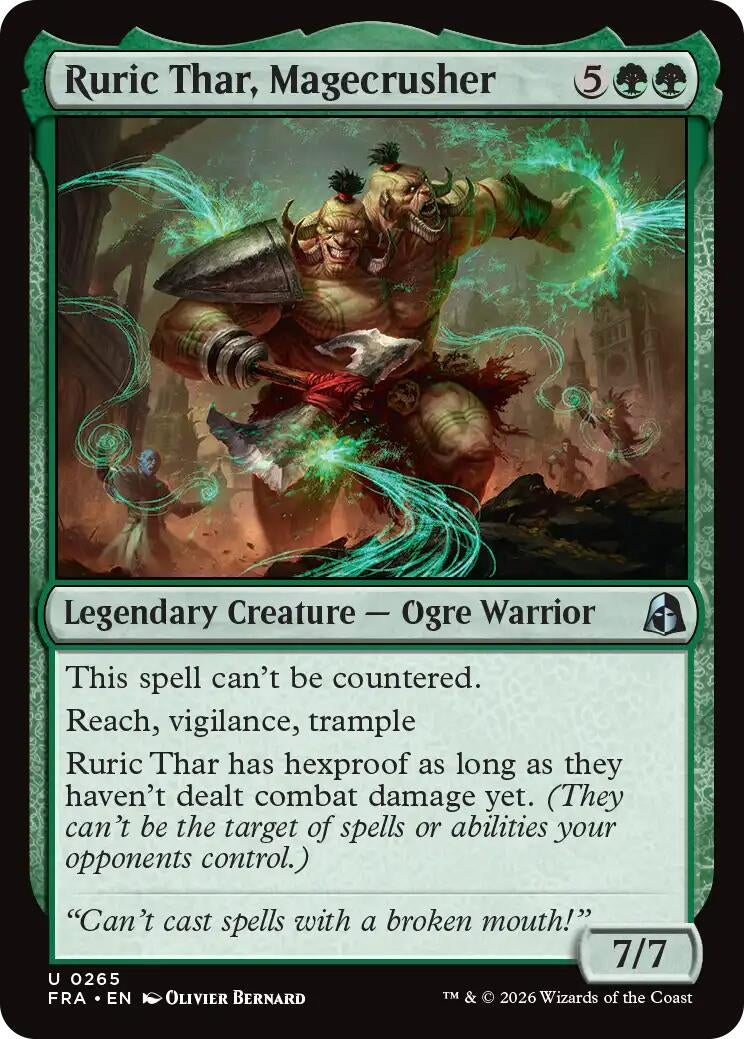 Image for Ruric Thar, Magecrusher (265) (Reality Fracture) (FRA) - Magic: The Gathering