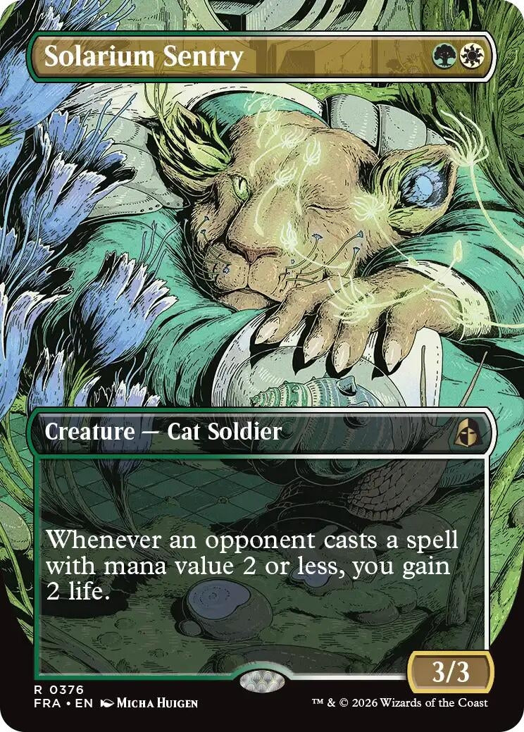 Image for Solarium Sentry (Borderless) (376) (Reality Fracture) (FRA) - Magic: The Gathering