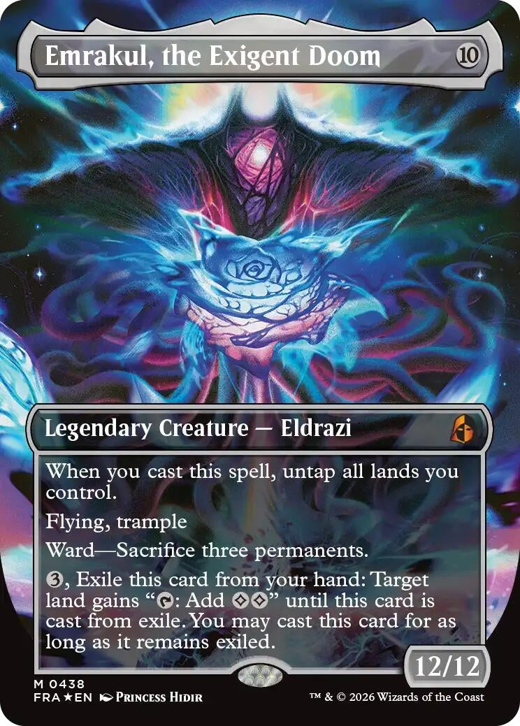 Image for Emrakul, the Exigent Doom (Borderless) (438) (Reality Fracture) (FRA) - Magic: The Gathering