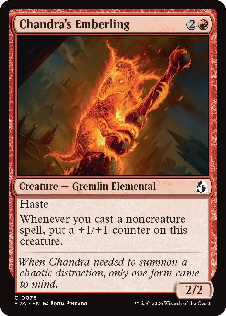 Image for Chandra's Emberling (76) (Reality Fracture) (FRA) - Magic: The Gathering