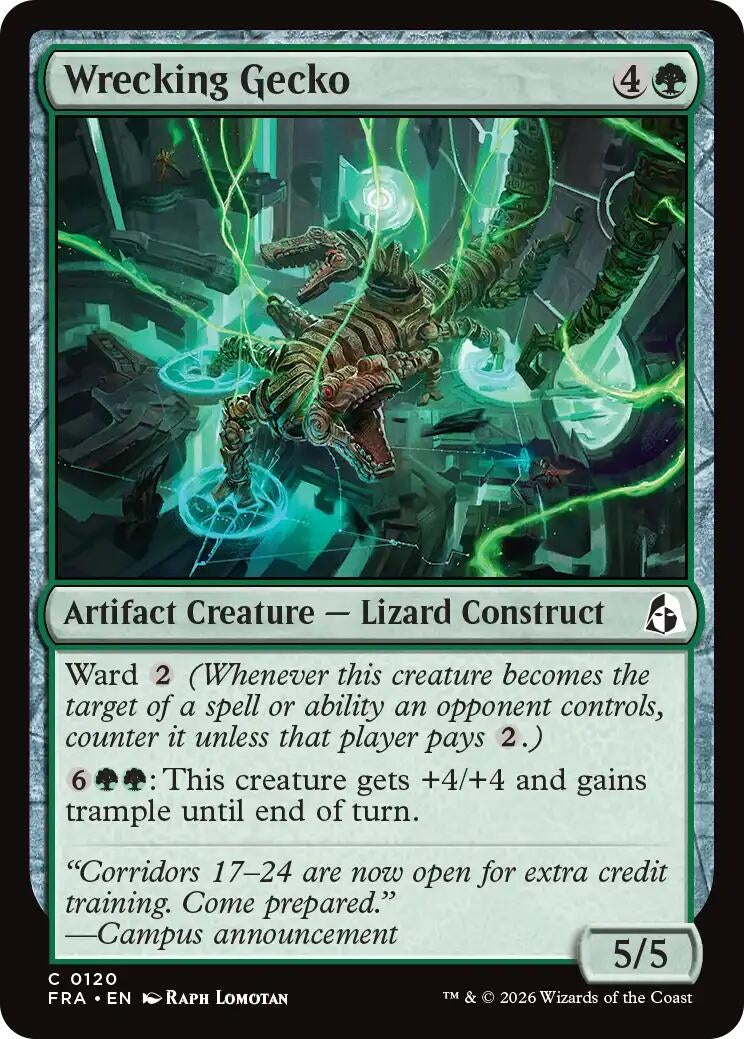 Image for Wrecking Gecko (120) (Reality Fracture) (FRA) - Magic: The Gathering