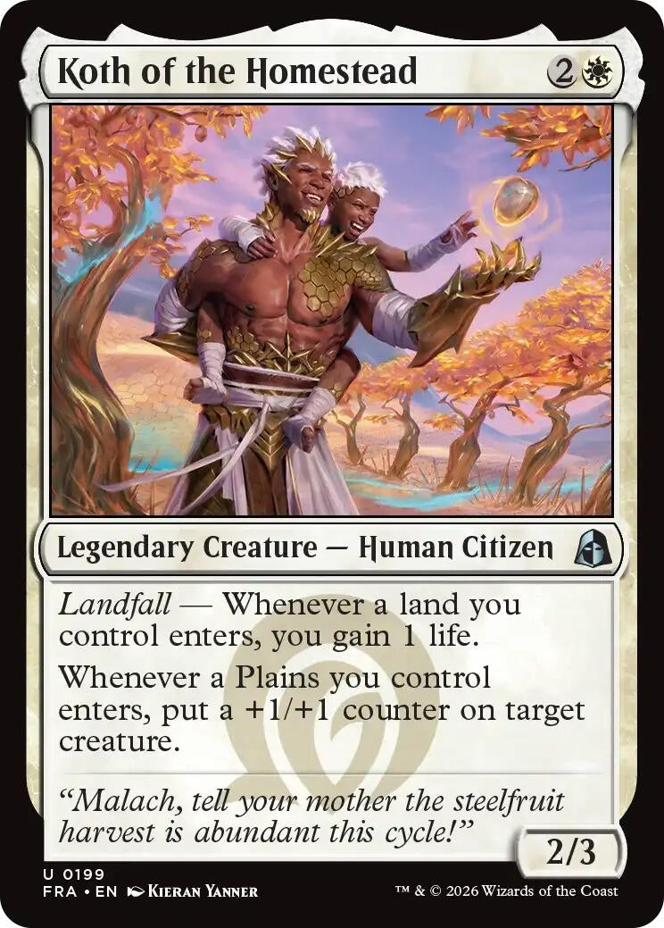Image for Koth of the Homestead (199) (Reality Fracture) (FRA) - Magic: The Gathering