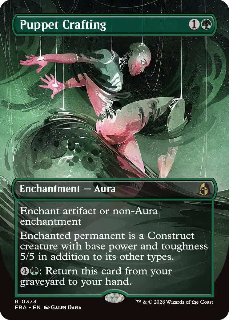 Image for Puppet Crafting (Borderless) (373) (Reality Fracture) (FRA) - Magic: The Gathering