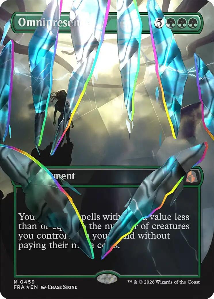 Image for Omnipresence (Borderless) (Facet Foil) (0459) (459) (Reality Fracture) (FRA) - Magic: The Gathering
