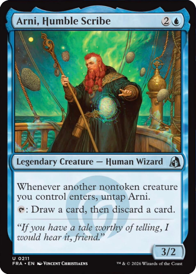 Image for Arni, Humble Scribe (211) (Reality Fracture) (FRA) - Magic: The Gathering