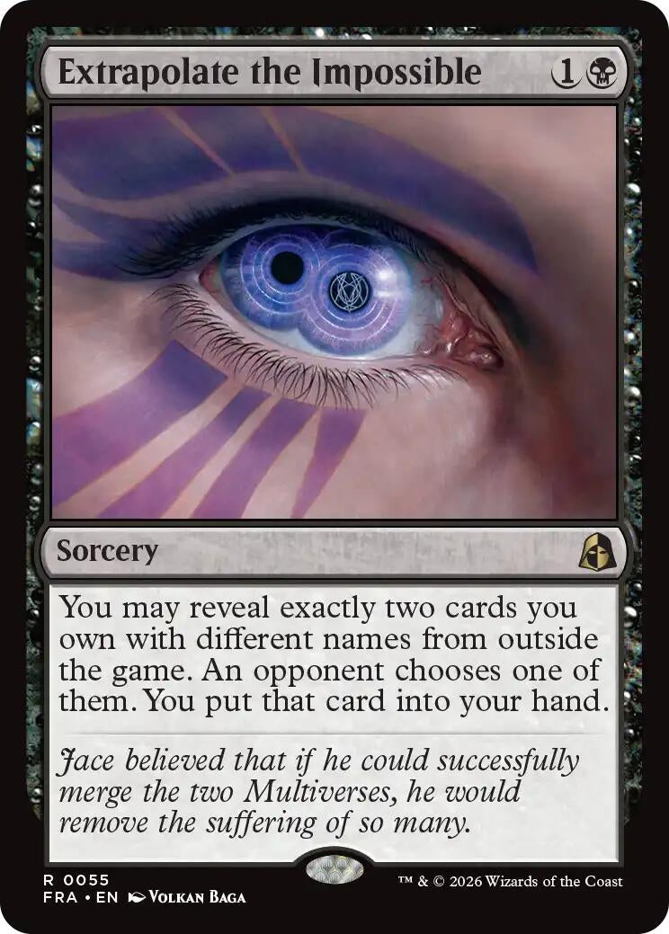 Image for Extrapolate the Impossible (55) (Reality Fracture) (FRA) - Magic: The Gathering