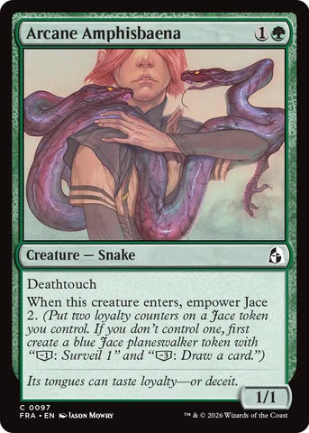Image for Arcane Amphisbaena (97) (Reality Fracture) (FRA) - Magic: The Gathering