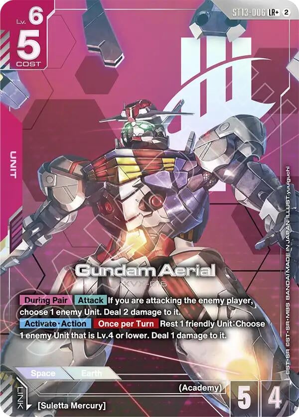 Image for Gundam Aerial (LR+) (ST13-006) (Starter Deck 13: Silent Barrage) (ST13) - Gundam Card Game