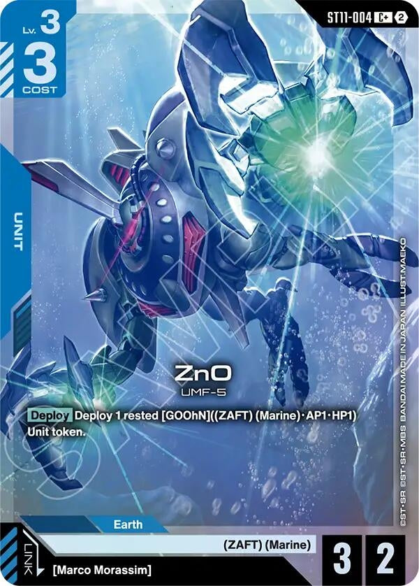 Image for ZnO (C+) (ST11-004) (Starter Deck 11: Aquatic Assault) (ST11) - Gundam Card Game