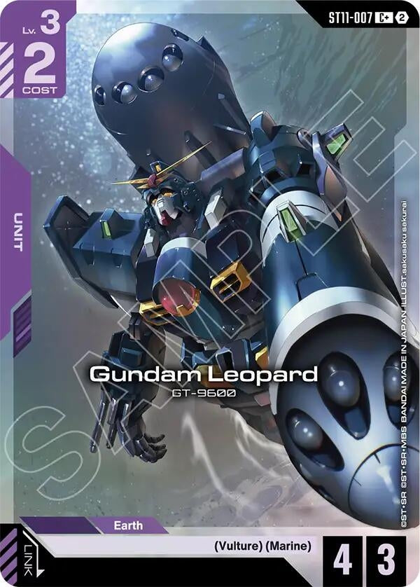 Image for Gundam Leopard (C+) (ST11-007) (Starter Deck 11: Aquatic Assault) (ST11) - Gundam Card Game