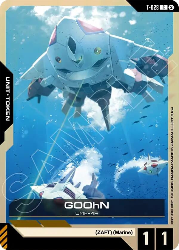 Image for GOOhN (T-028) Token (T-028) (Starter Deck 11: Aquatic Assault) (ST11) - Gundam Card Game