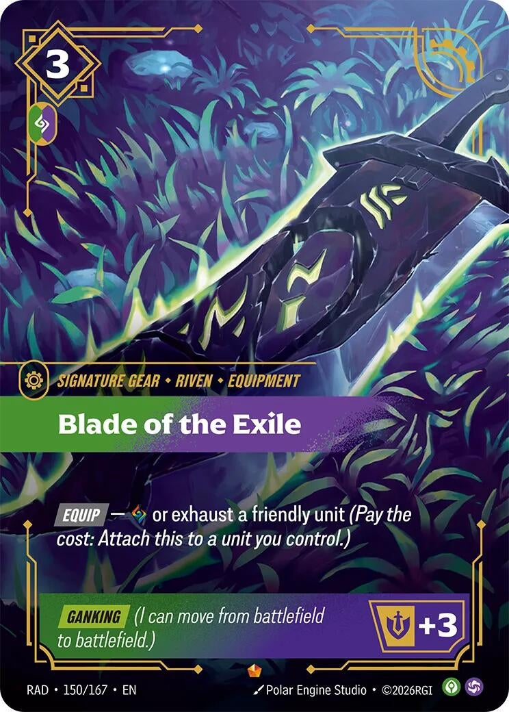 Image for Blade of the Exile (150/167) (Radiance) (RAD) - Riftbound: League of Legends Trading Card Game