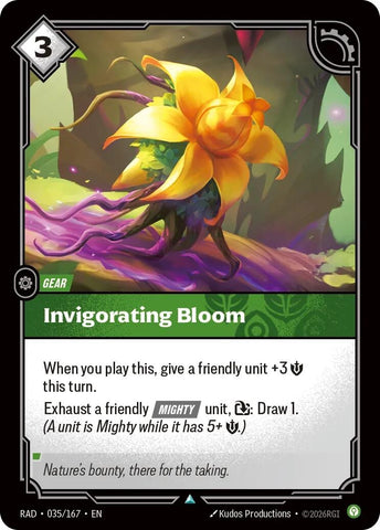 Image for Invigorating Bloom (035/167) (Radiance) (RAD) - Riftbound: League of Legends Trading Card Game