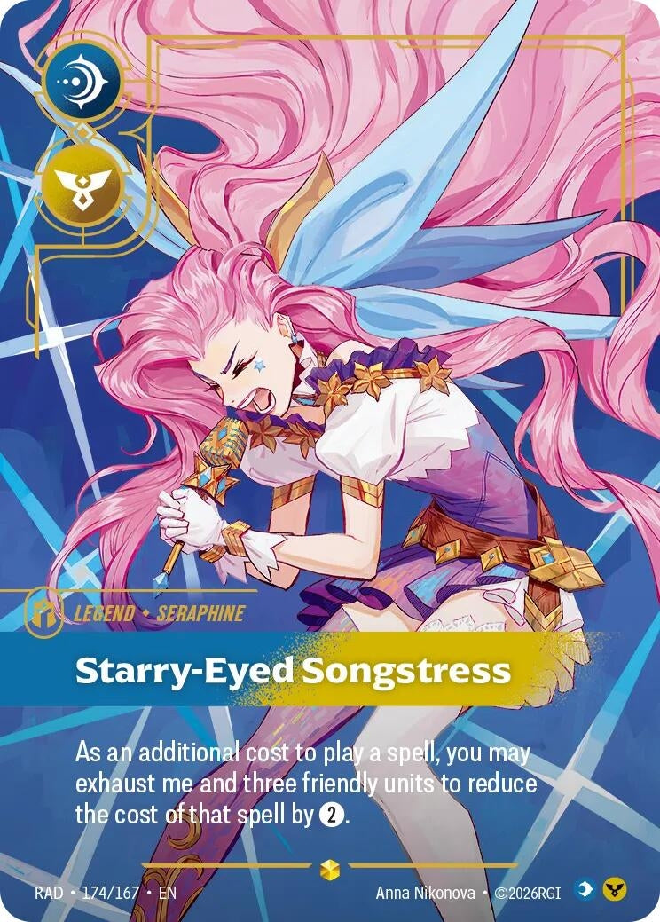 Image for Seraphine, Starry-Eyed Songstress (Overnumbered) (174/167) (Radiance) (RAD) - Riftbound: League of Legends Trading Card Game