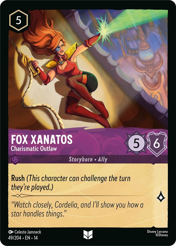 Image for Fox Xanatos - Charismatic Outlaw (49/204) (Hyperia City) (14) - Disney Lorcana